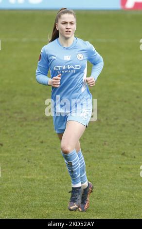 BARNETT, ENGLAND - 13. MÄRZ:Jess Park of Manchester City WFC während der FA Women's Super League zwischen Tottenham Hotspur Women und Manchester City Women, am 13.. März 2022 im Hive Stadium in Barnett, England (Foto by Action Foto Sport/NurPhoto) Stockfoto