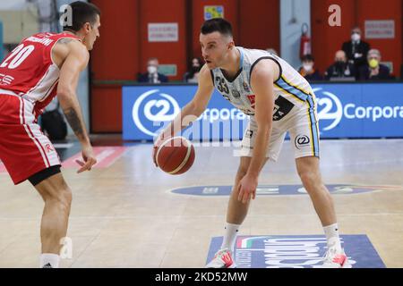 ADAS Juskevicius (Vanoli Cremona) während der italienischen Basketball A Serie Championship Vanoli Basket Cremona gegen UNAHOTELS Reggio Emilia am 13. März 2022 im PalaRadi in Cremona, Italien (Foto von Matteo Casoni/LiveMedia/NurPhoto) Stockfoto