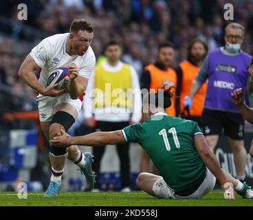 Sam Simmonds of England beim Guinness Six Nations-Spiel zwischen England und Irland, im Twickenham Stadium am 12.. März 2022 in London, England (Foto by Action Foto Sport/NurPhoto) Stockfoto