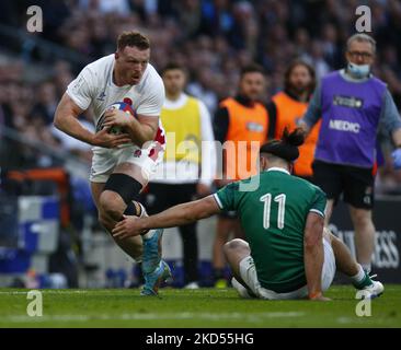 Sam Simmonds of England beim Guinness Six Nations-Spiel zwischen England und Irland, im Twickenham Stadium am 12.. März 2022 in London, England (Foto by Action Foto Sport/NurPhoto) Stockfoto