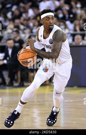 Karel Guzman während des Spiels U-BT Cluj-Napoca gegen Unicaja Baloncesto Malaga in BT Arena aus Cluj-Napoca bestritten, 8. März 2022 (Foto: Flaviu Buboi/NurPhoto) Stockfoto