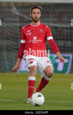 filippo sgarbi (n. 39 perugia calcio) während des italienischen Fußballspiel Serie B AC Perugia gegen SPAL am 16. März 2022 im Stadio Renato Curi in Perugia, Italien (Foto: Loris Cerquiglini/LiveMedia/NurPhoto) Stockfoto