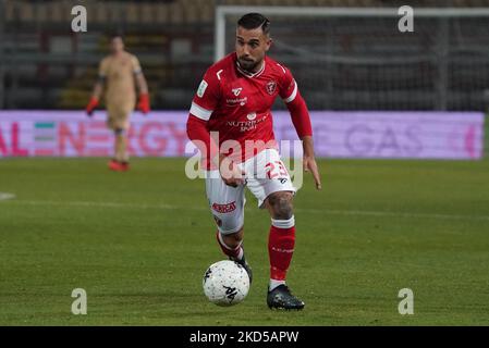 marcello falzerano (n.23 perugia calcio) während des italienischen Fußballspiel Serie B AC Perugia gegen SPAL am 16. März 2022 im Stadio Renato Curi in Perugia, Italien (Foto: Loris Cerquiglini/LiveMedia/NurPhoto) Stockfoto