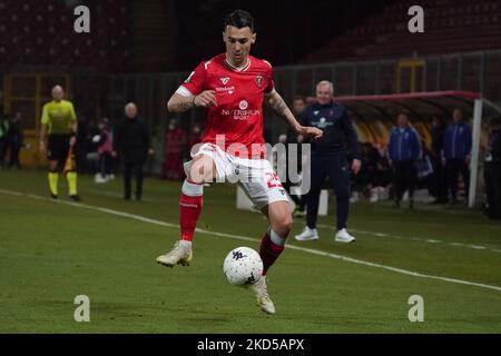 santoro simone (n.25 perugia calcio) während des Spiels der italienischen Fußball-Serie B AC Perugia gegen SPAL am 16. März 2022 im Stadio Renato Curi in Perugia, Italien (Foto: Loris Cerquiglini/LiveMedia/NurPhoto) Stockfoto