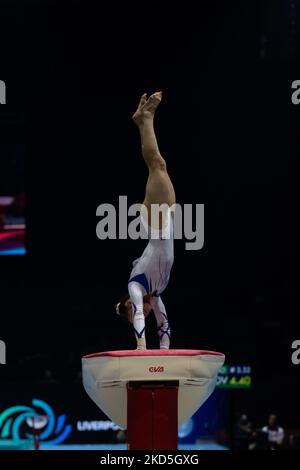 Liverpool, Großbritannien. 05.. November 2022. Liverpool, England, November 5. 2022 tritt während des Apparat Finals bei den FIG World Gymnastics Championships in der M&S Bank Arena in Liverpool, England an Dan O' Connor (Dan O' Connor/SPP) Credit: SPP Sport Press Photo. /Alamy Live News Stockfoto