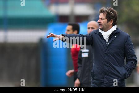 Joe Montemurro Trainer von Juve Women während der Italienischen Fußball-Liga Ein Frauen-2021/2022-Spiel zwischen Napoli Femminile und Juventus Women am 19. märz 2022 im Stadion Arena Giuseppe Piccolo in Cercola (NA), Italien (Foto von Andrea D'amico/LiveMedia/NurPhoto) Stockfoto