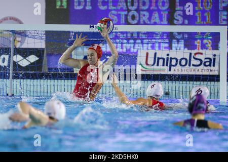 Emmalia Eichelberger (SIS Roma) während des italienischen Wasserballspiels SIS Roma gegen CSS Verona am 19. März 2022 im Polo Acquatico Frecciarossa in Rom, Italien (Foto: Luigi Mariani/LiveMedia/NurPhoto) Stockfoto