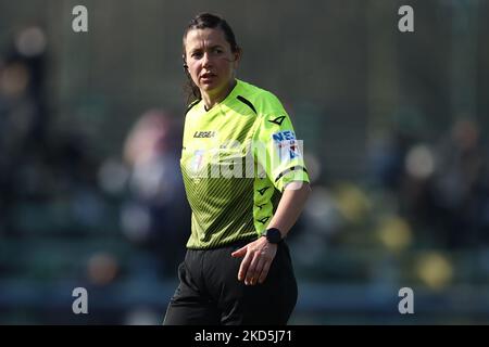 Kateryna Monzul schaut während des italienischen Fußballspiels Serie A Frauen Inter - FC Internazionale gegen UC Sampdoria am 20. März 2022 im Suning Center in Mailand, Italien (Foto: Francesco Scaccianoce/LiveMedia/NurPhoto) Stockfoto