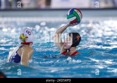 Silvia Avegno (SISRoma) beim italienischen Wasserball-Finale der Frauen Coppa Italia - SIS Roma gegen Plebiscito Padova am 20. März 2022 im Polo Acquatico Frecciarossa in Roma, Italien (Foto: Luigi Mariani/LiveMedia/NurPhoto) Stockfoto