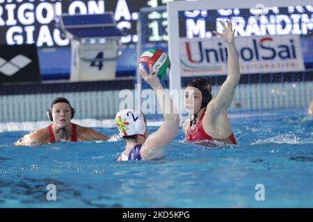 Silvia Avegno (SIS Roma) beim italienischen Wasserball-Finale der Frauen Coppa Italia - SIS Roma gegen Plebiscito Padova am 20. März 2022 im Polo Acquatico Frecciarossa in Roma, Italien (Foto: Luigi Mariani/LiveMedia/NurPhoto) Stockfoto