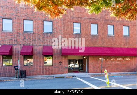 GALAX, VIRGINIA, USA-15 OCTOBER 2022: The City Municipal Building. Stockfoto