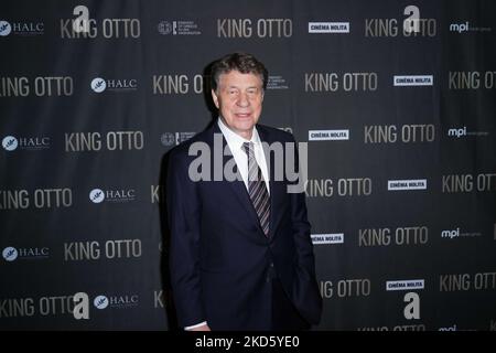 Fußball-Coach Otto Rehhagel nimmt an der New Yorker Premiere von „King Otto“ im Museum of Modern Art am 23. März 2022 in New York City Teil. (Foto von John Nacion/NurPhoto) Stockfoto