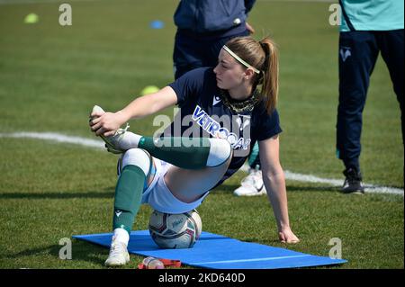 Veronica Pasini (Verona) während des italienischen Fußballspiels der Serie A Frauen Hellas Verona Frauen gegen Calcio Pomigliano am 26. März 2022 im Sinergy-Stadion in Verona, Italien (Foto: Giancarlo Dalla Riva/LiveMedia/NurPhoto) Stockfoto