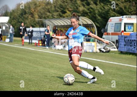 Giorgia Tudisco (Pomigliano) während des italienischen Fußballspiels Serie A Frauen Hellas Verona Frauen gegen Calcio Pomigliano am 26. März 2022 im Sinergy-Stadion in Verona, Italien (Foto: Giancarlo Dalla Riva/LiveMedia/NurPhoto) Stockfoto