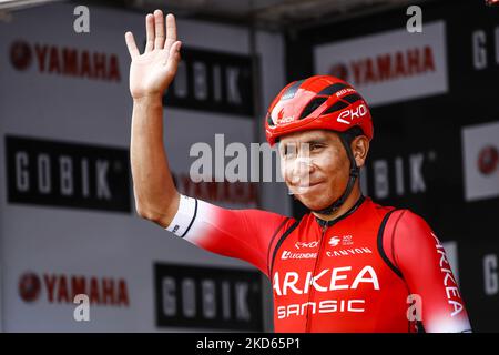 Nairo Quintana vom Team ARKEA - Samsic, während der 101. Volta Ciclista a Catalunya 2022, Etappe 7 von Barcelona nach Barcelona. Am 27. März 2022 in Barcelona, Spanien. (Foto von Xavier Bonilla/NurPhoto) Stockfoto