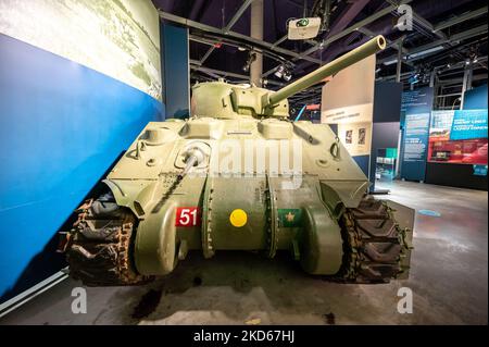 Ottawa, Ontario - 20. Oktober 2022: Ausstellungen im Canadian war Museum in Ottawa. Stockfoto