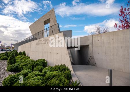 Ottawa, Ontario - 20. Oktober 2022: Das National Holocaust Monument in Ottawa, Ontario im Herbst. Stockfoto