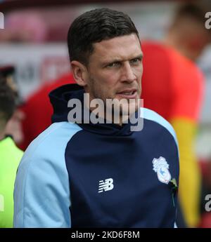 Cardiff City Interim Manager Mark Hudson während des Sky Bet Championship-Spiels zwischen Sunderland und Cardiff City im Stadium of Light, Sunderland, am Samstag, dem 5.. November 2022. (Kredit: Michael Driver | MI Nachrichten) Kredit: MI Nachrichten & Sport /Alamy Live Nachrichten Stockfoto