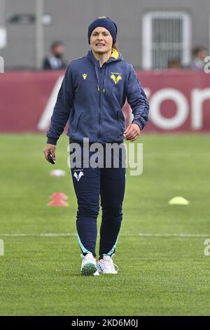 Veronica Brutti von Hellas Verona während des 31.. Tages der Serie A Meisterschaft zwischen S.S. Lazio gegen US Sassuolo am 2.. April 2022 im Stadio Olimpico in Rom, Italien. (Foto von Domenico Cippitelli/LiveMedia/NurPhoto) Stockfoto