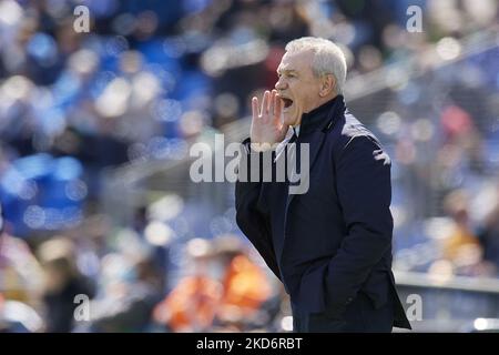 Javier Aguirre Cheftrainer von Mallorca während des La Liga Santander Spiels zwischen Getafe CF und RCD Mallorca im Coliseum Alfonso Perez am 2. April 2022 in Getafe, Spanien. (Foto von Jose Breton/Pics Action/NurPhoto) Stockfoto