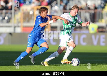 Empoli, Italien. 05.. November 2022. Davide Frattesi (US Sassuolo) während des FC Empoli gegen US Sassuolo, italienische Fußballserie A Spiel in Empoli, Italien, November 05 2022 Quelle: Independent Photo Agency/Alamy Live News Stockfoto