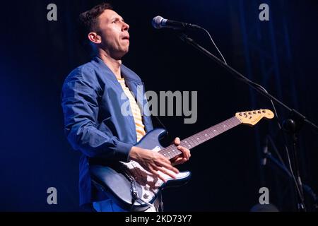 Cory Wong während des Musikkonzerts Cory Wong - Herbst-Tournee 2022 am 07. April 2022 im Gran Teatro Morato in Brescia, Italien (Foto: Roberto Tommasini/LiveMedia/NurPhoto) Stockfoto