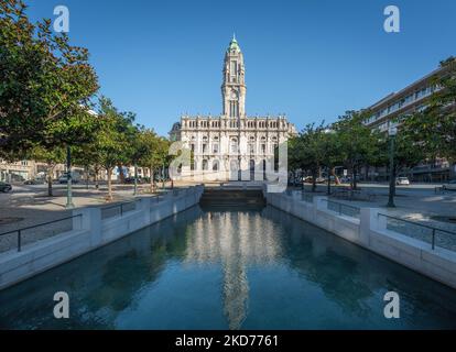 Rathaus von Porto (Pacos do Concelho) - Porto, Portugal Stockfoto