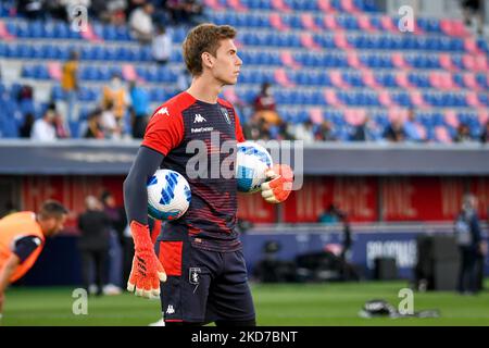 Adrian Semper (Genua) Porträt während des italienischen Fußballs Serie A Spiel Bologna FC gegen Genua FC (Portraits Archiv) am 21. September 2021 im Renato Dall'Ara Stadion in Bologna, Italien (Foto von Ettore Griffoni/LiveMedia/NurPhoto) Stockfoto