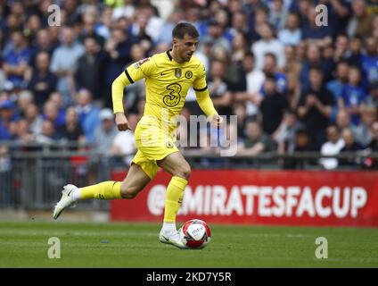 Chelsea's Mason Mount während des Halbfinales des FA Cup zwischen Crystal Palace und Chelsea im Wembley Stadium, London, Großbritannien 17.. April 2022 (Foto by Action Foto Sport/NurPhoto) Stockfoto