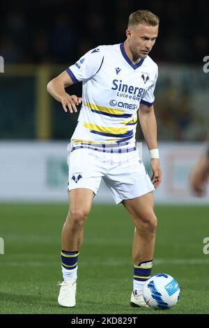 Antonin Barak vom FC Hellas Verona feiert am 16. Oktober 2021 im