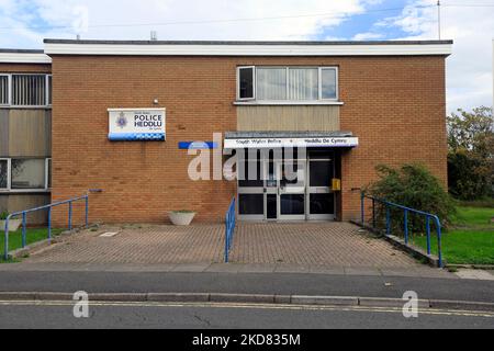 Porthcawl Polizeistation. Heddlu Porthcawl. Oktober 2022. Herbst.Polizei Von Südwales / Heddlu De Cymru. Stockfoto