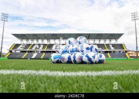 Gesamtansicht des Stadions Carlo Castellani während des spiels der italienischen Fußballserie A des FC Empoli gegen SSC Napoli am 24. April 2022 im Stadion Carlo Castellani in Empoli, Italien (Foto: Lisa Guglielmi/LiveMedia/NurPhoto) Stockfoto