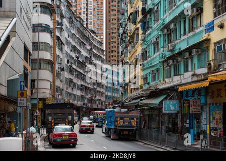 Hongkong, China, 28. April 2022, Yee auf der Straße, in Kwun Tong. (Foto von Marc Fernandes/NurPhoto) Stockfoto