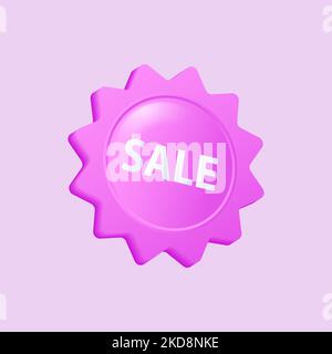 Eine farbenfrohe Vektordarstellung einer VERKAUFS-Ikone Stock Vektor