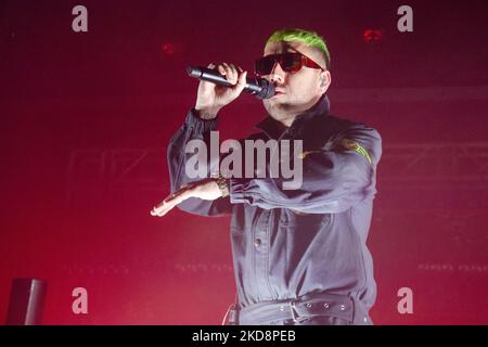 Der italienische Rapper und Songwriter Coez in Modugno, Bari, am 28. April 2022. (Foto von Mimmo Lamacchia/NurPhoto) Stockfoto