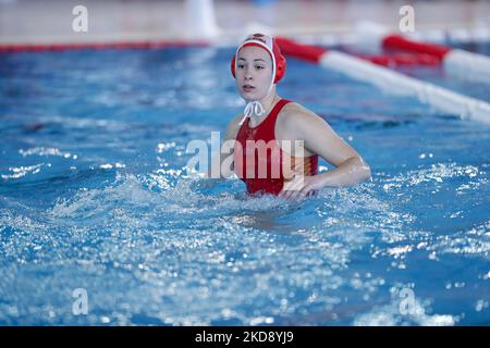 Martina Brandimarte (SIS Roma) beim Wasserball-Viertelfinale der italienischen Serie A1 für Frauen - SIS Roma gegen Bogliasco am 01. Mai 2022 im Polo Acquatico Frecciarossa in Roma, Italien (Foto: Luigi Mariani/LiveMedia/NurPhoto) Stockfoto