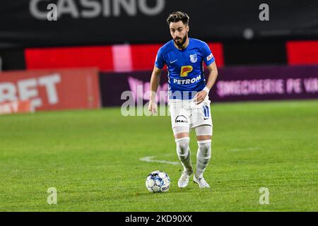 Andrei Ciobanu, im Einsatz während der CFR 1907 Cluj v. Farul Constanta, Rumänien Liga 1 - Casa Pariurilor bestritten im Stadion Dr. Constantin Radulescu, Cluj-Napoca, 1. Mai 2022 (Foto: Flaviu Buboi/NurPhoto) Stockfoto