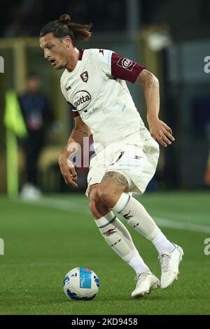 Milan Djuric (US Salernitana 1919) in Aktion während des spiels atalanta BC gegen US Salernitana am 02. Mai 2022 im Gewiss Stadium in Bergamo, Italien (Foto: Francesco Scaccianoce/LiveMedia/NurPhoto) Stockfoto