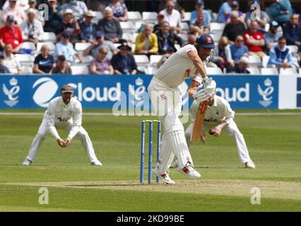 : Essex's Sir Alastair Cook während der County Championship - Division One (Tag 1 von 4) zwischen Essex CCC und YorkshireCCC am 05.. Mai 2022 auf dem Cloud County Ground, Chelmsford (Foto von Action Foto Sport/NurPhoto) Stockfoto