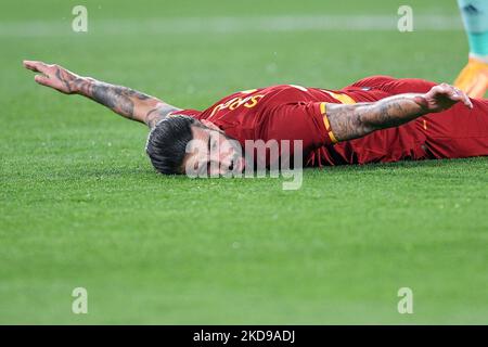 Sergio Oliveira von AS Roma während des Halbfinalmatches der UEFA Conference League zwischen AS Roma und dem FC Leicester City am 5. Mai 2022 in Rom, Italien. (Foto von Giuseppe Maffia/NurPhoto) Stockfoto