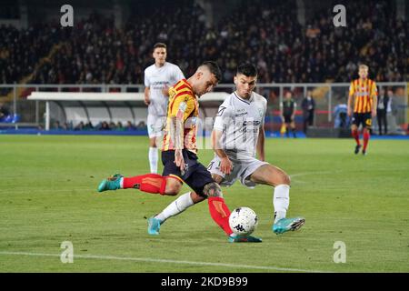 Gabriel Strefezza (US Lecce) beim Spiel der italienischen Fußballserie B US Lecce gegen Pordenone Calcio am 06. Mai 2022 im Stadio Via del Mare in Lecce, Italien (Foto: Emmanuele Mastrodonato/LiveMedia/NurPhoto) Stockfoto