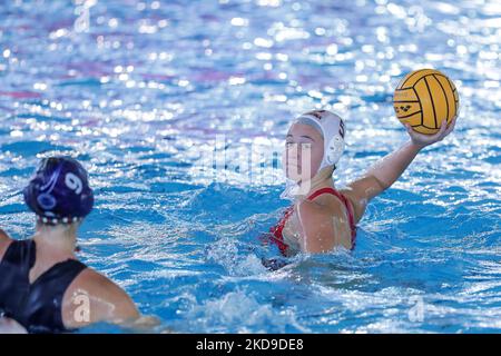 Sofia Giustini (SIS Roma) während des Wasserball-Halbfinales der italienischen Serie A1 für Frauen - SIS Roma gegen Ekipe Orizzonte am 07. Mai 2022 im Polo Acquatico Frecciarossa in Roma, Italien (Foto: Luigi Mariani/LiveMedia/NurPhoto) Stockfoto