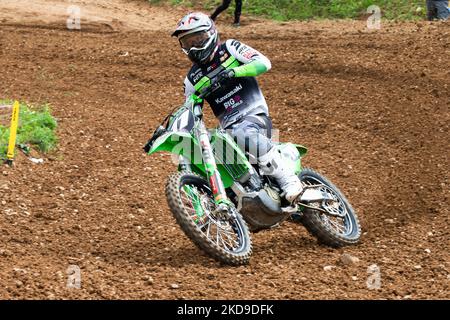 11 HAARUP MIKKEL (Big Van World MTX Kawasaki) während des Motocross 2022 MXGP von Italien am 07. Mai 2022 im Maggiora Park in Maggiora (NO), Italien (Foto von Valerio Origo/LiveMedia/NurPhoto) Stockfoto