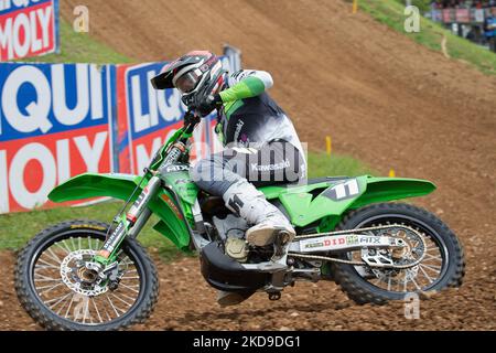 11 HAARUP MIKKEL (Big Van World MTX Kawasaki) während des Motocross 2022 MXGP von Italien am 07. Mai 2022 im Maggiora Park in Maggiora (NO), Italien (Foto von Valerio Origo/LiveMedia/NurPhoto) Stockfoto