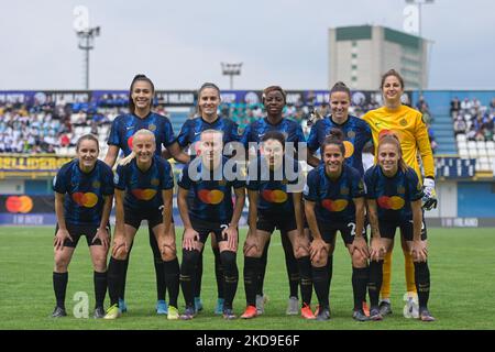 FC Internazionale beim italienischen Fußballspiel Serie A Frauen Inter - FC Internazionale gegen AC Mailand am 07. Mai 2022 im Suning Center in Mailand, Italien (Foto von Tiziano Ballabio/LiveMedia/NurPhoto) Stockfoto