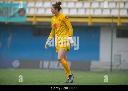 Durante Francisco (FC Internazionale) schaut während des italienischen Fußballspiels Serie A Frauen Inter - FC Internazionale gegen AC Mailand am 07. Mai 2022 im Suning Center in Mailand, Italien (Foto von Tiziano Ballabio/LiveMedia/NurPhoto) Stockfoto