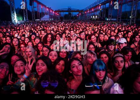 Australische Pop-Rock-Band aus Sydney 5 Sekunden des Sommers im Konzert in Carroponte, Sesto San Giovanni, Italien, am 08 2022. Mai (Foto: Mairo Cinquetti/NurPhoto) Stockfoto