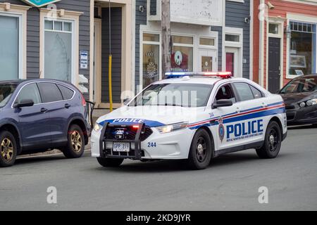 Eines der gekennzeichneten Patrouillenautos des Polizeidienstes für Neufundland und Labrador, aufgenommen am 8. Oktober 2022 in St. John's. Stockfoto