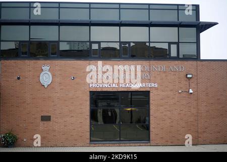 Das Hauptquartier des Polizeidienstes für Neufundland und Labrador, aufgenommen am 8. Oktober 2022, in St. John's. Stockfoto