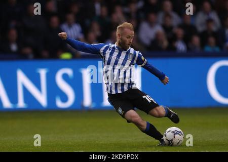 SHEFFIELD, GROSSBRITANNIEN. MAI 9. Barry Bannan vom Mittwoch in Sheffield während des Halbfinales 2. der Sky Bet League 1Play zwischen Sheffield Wednesday und Sunderland am Montag, 9.. Mai 2022, in Hillsborough, Sheffield. (Foto von Mark Fletcher/MI News/NurPhoto) Stockfoto